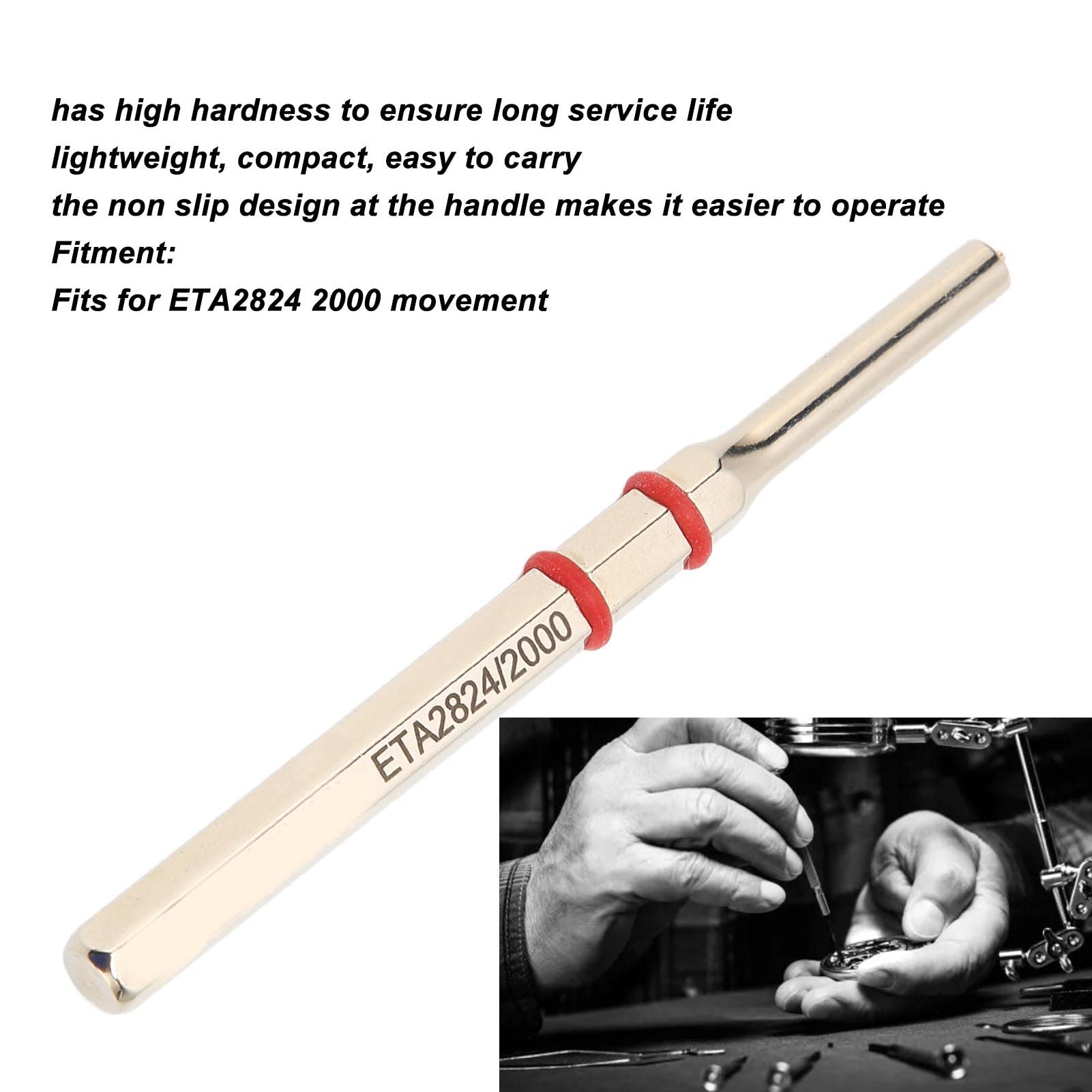 yaogohua Watch Punch Needle Chrome Vanadium Steel Roll Pin Drive Punch for ETA2824 2000 Movement