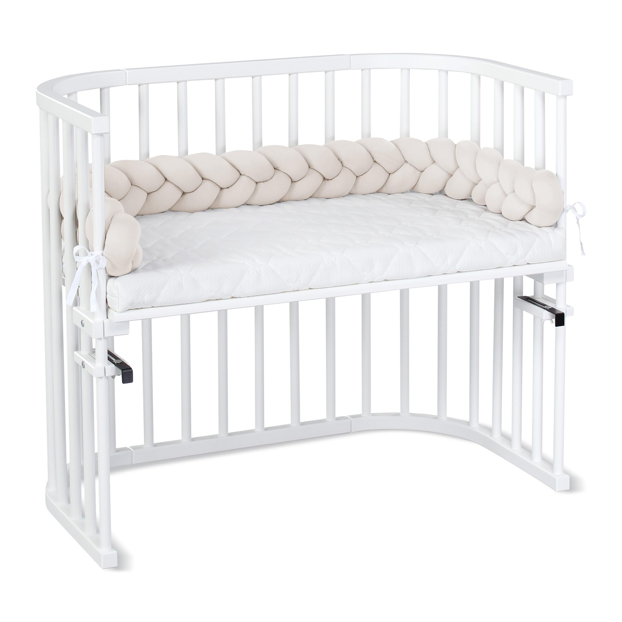 babybay Baby Kuschelschlange Nackenrolle Kopfschutz für Wickeltisch Creme 180cm