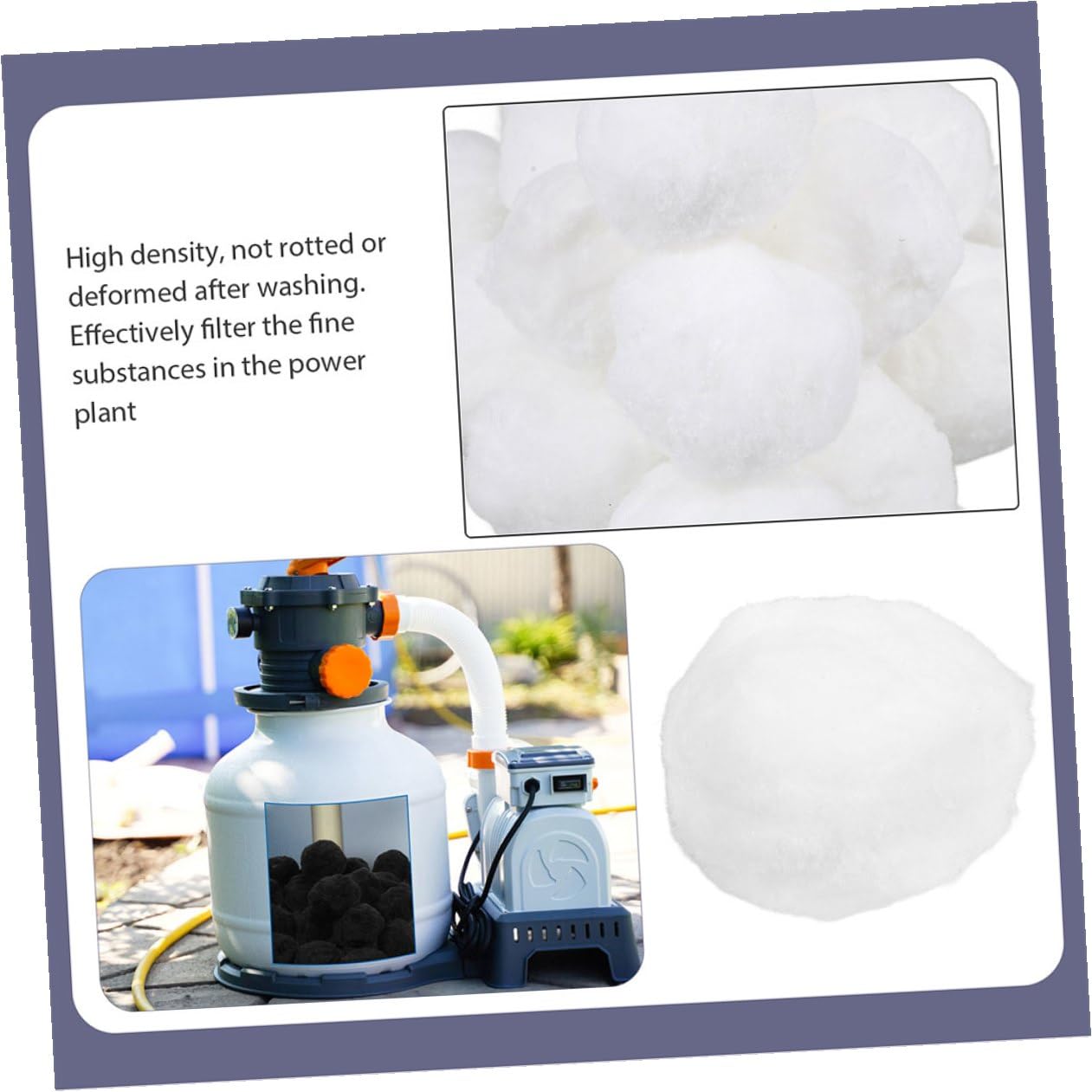 Homoyoyo Palline Filtranti per Piscina Filtro per Acqua Leggero Alta Resistenza Filtrazione Efficiente per Pulizia Casa e Acquari