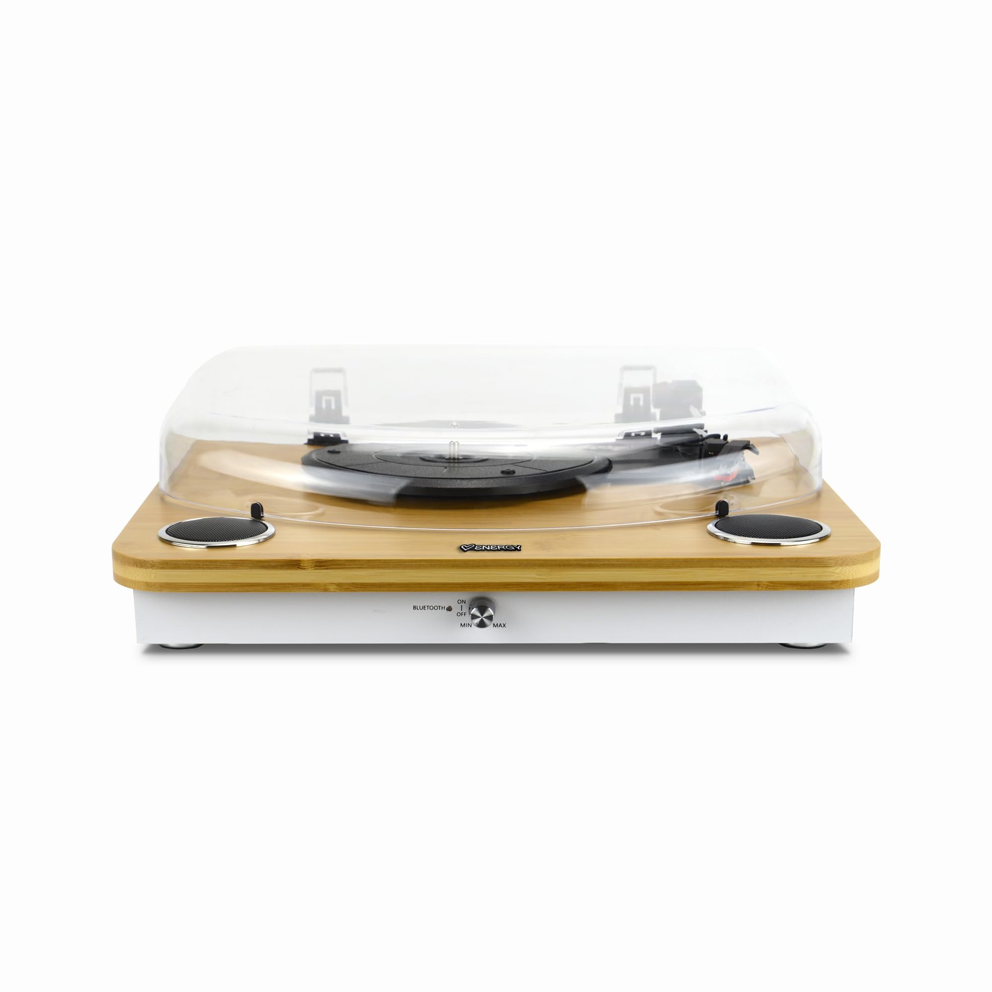 Energy Sistem BambooSpin Tourne-Disque Puissance 10 W, Lecture à 33/45/78 TR/Min, Fonction Auto-Stop et connectivité Bluetooth in&Out- RCA et USB Player/Encoder