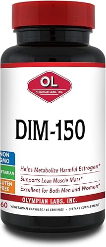 Miniatura 12 de Olympian Labs DIM Supplement 100mg - Cápsulas - Diindolilmetano para el equilibrio de estrógenos, alivio hormonal de la menopausia, tratamiento del