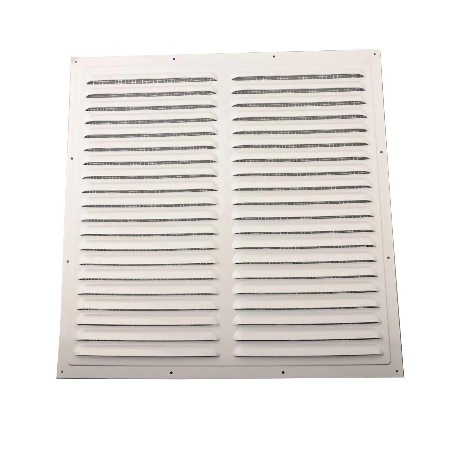 Ventilation Grilles Aluminum Alloy Vent Covers Square Soffit Ventilation Louver Grille Cover Built-in for Bathroom Kitchen(400X400mm)