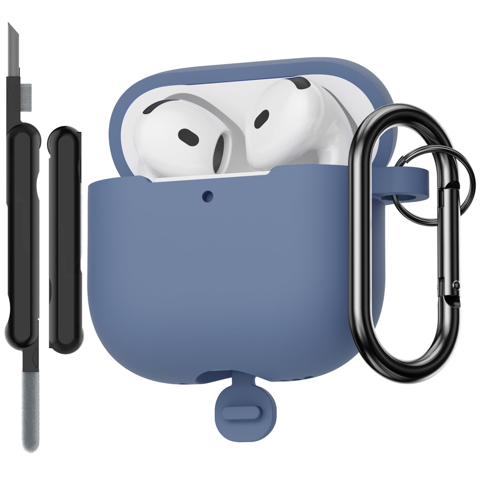 Funda para AirPods Pro 3 (2025) Case Cover, Anti-rasguños Fundas Protectora de Silicona Compatible con Airpods Pro 3.ª Generación con Kit de Limpieza e Lanyard de Silicona, Cloud Grey — view 29