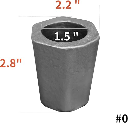 Miniatura 2 de CANALHOUT Crisoles de grafito de carburo de silicio, crisoles para derretir metal, resisten la alta temperatura de 1800℃ (3272°F), fundición