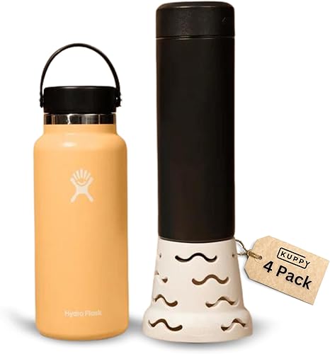 Kuppy Rejilla de secado para botellas de agua y diseño moderno para un secado más rápido - Se adapta a HydroFlask, Yeti, Simple Modern, Camelbak,