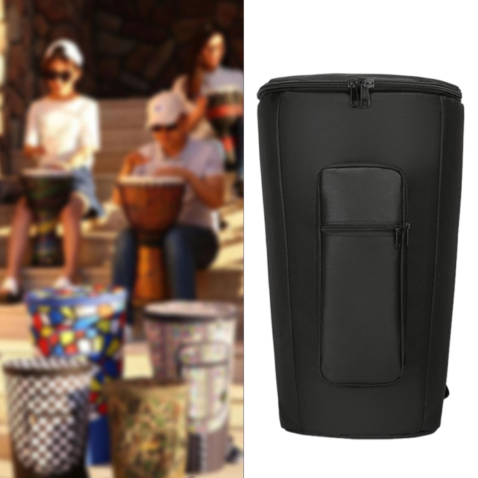 Sac à Dos Rembourré pour Djembé, Accessoire Robuste pour Instrument de Musique, Respirant avec Rembourrage Intérieur, étui de Transport pour Tambour A, 10 Inch