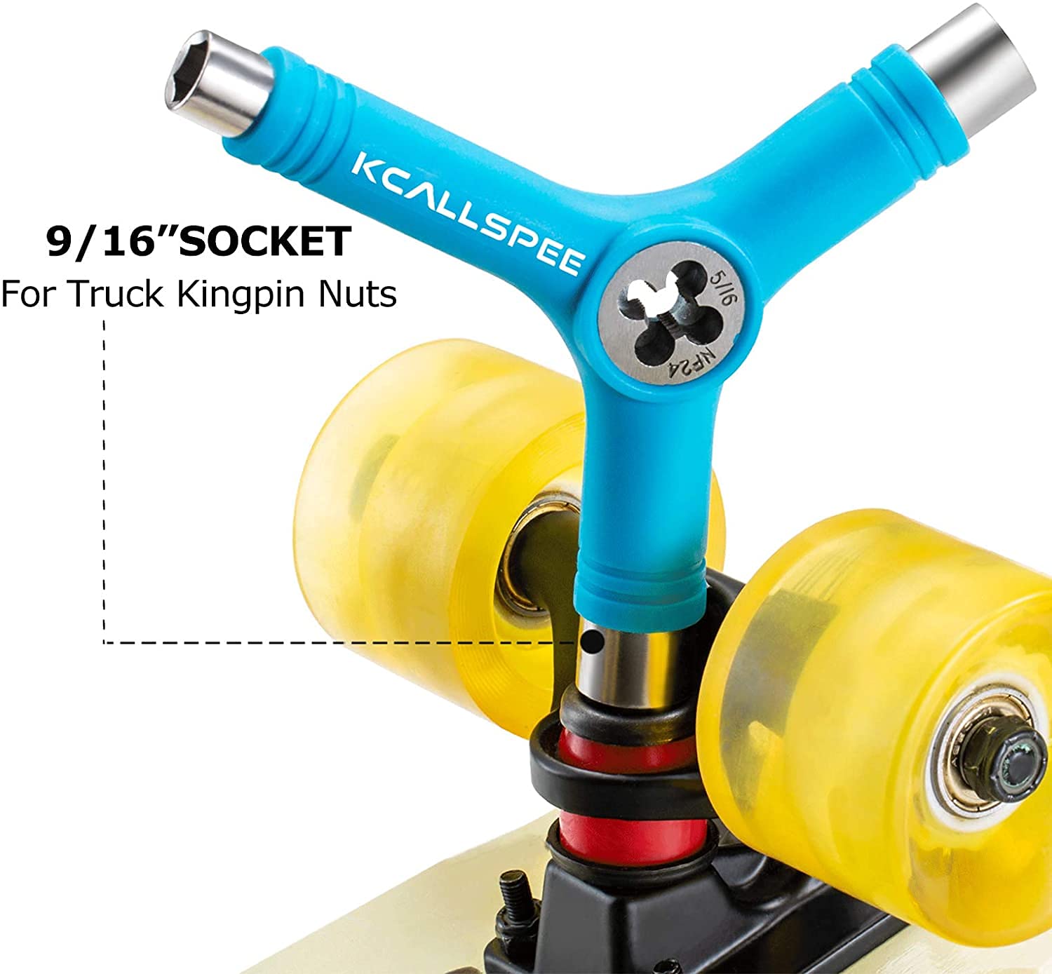 Namvo Skate Tools Matériel Outil pour Skateboard Clé Anglais, Skateboard Y-Tool pour Montage, Démontage, Réparation et Remplacement d'Accessoires