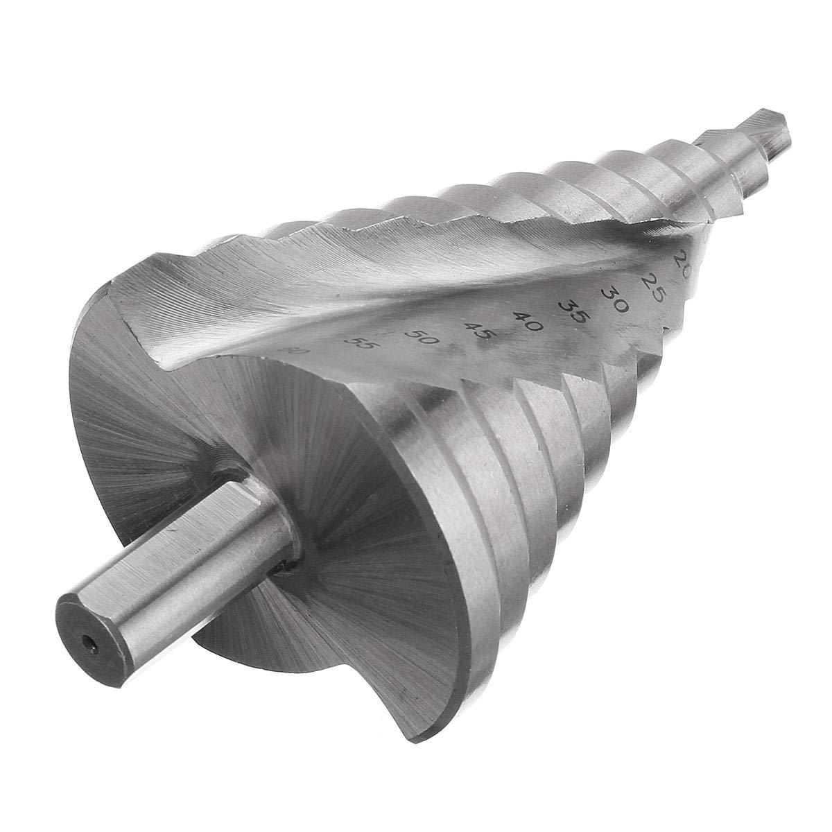 VIDOO Wiertło Stopniowe HSS 4341 6-60mm Stal Szybkotnąca 12 Stopni Proste