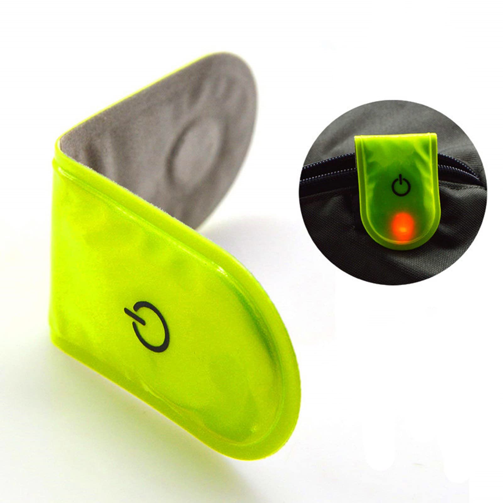 Fascia Riflettente Con Luci LED Per Correre E Camminare Di Notte - 6 Colori, 3 Modalità, Ricaricabile USB-C, Alta Visibilità 360°, Indossabile In 2 Modi (vita O Spalla) - 3