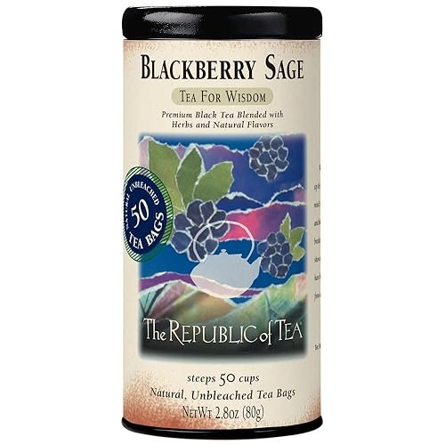 The Republic Of Tea - Té negro con salvia y mora té negro gourmet mezcla de mora y salvia 50 unidades disponible en Yaxa Colombia