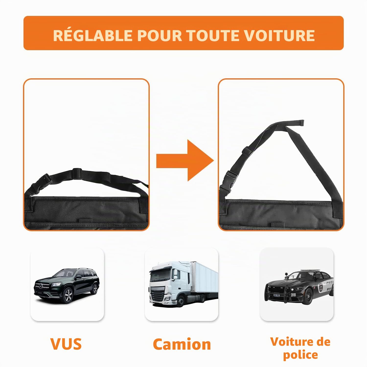 Boczif Organiseur de siège arrière de voiture, sac de rangement à suspendre pour siège passager, organisateur de siège avant de voiture pour bureau, enfants, organiseur de cabine de camion avec poche