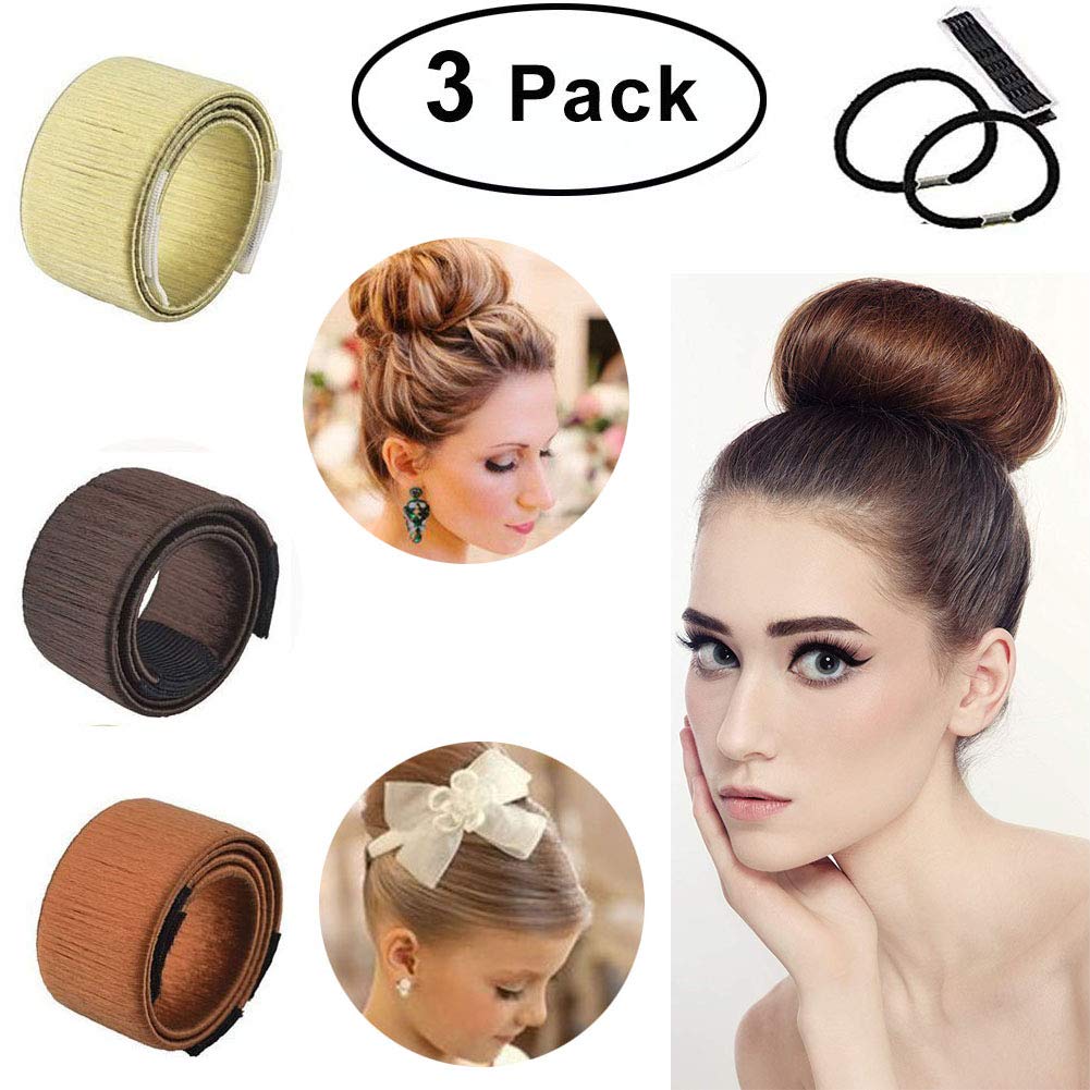 Hair Bun Maker Aray 3pcs Magic Hair Bun Accessories Hair Styling