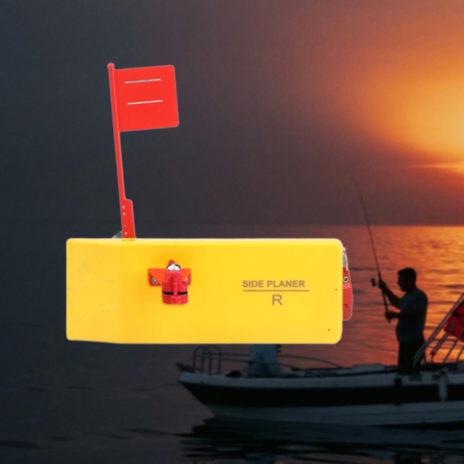 rockible Fishing Planer Board Side Planer Medium Fishing Inline Clip Quick Release Tackle for, Right