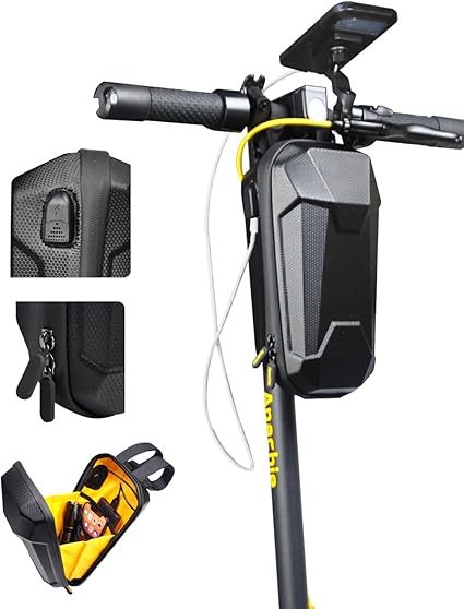 Scooter Storage Bag with USB Charging Port, Electric Scooter Handlebar Bags for Escooter, Electric Bike, Ebike