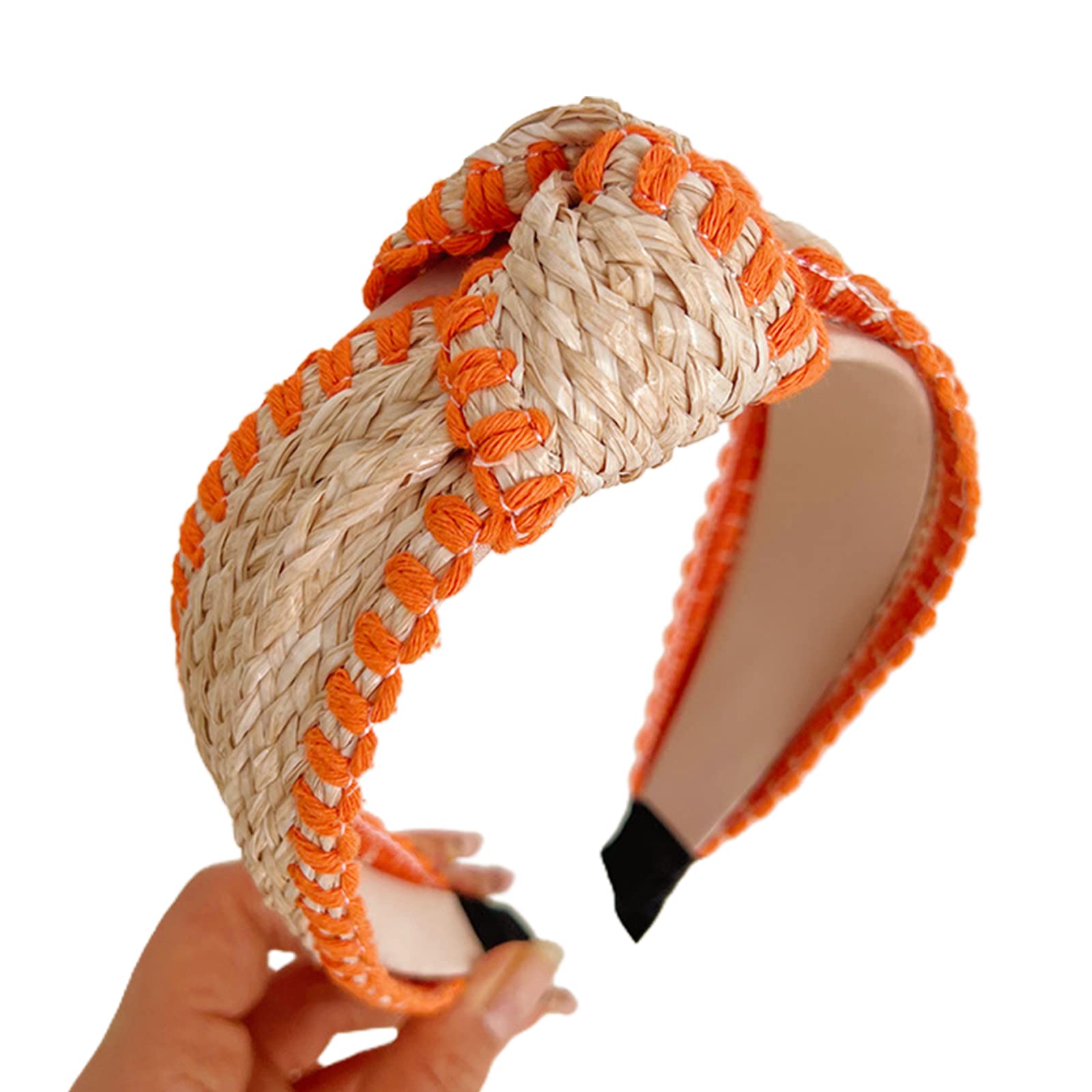 Fentency Elegant Wide Hair Bands Photo Booth Props Wide Headband Party Headpiece Knotted Headband for Music Festivals