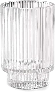 Serene Spaces Living Clear Ribbed Glass Votive Holder, Perfect for Weddings and Home DÃ©cor, Measures 5
