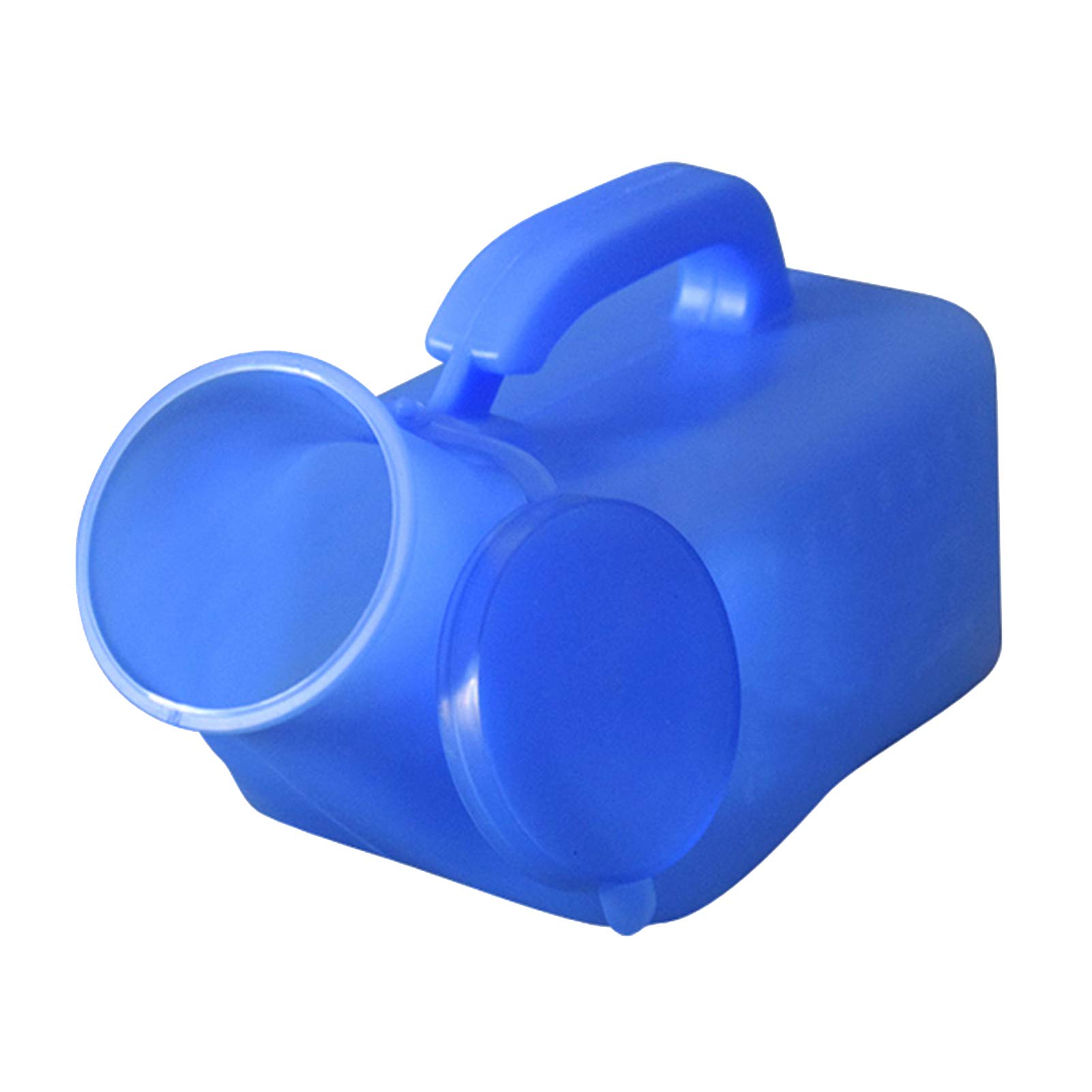 HYQOUKLR Male Portable Travel Pee Bottles, Urinal For Men 1000mL Bottle With Screw-On Lid Spill Proof Travel Urine Container Blue