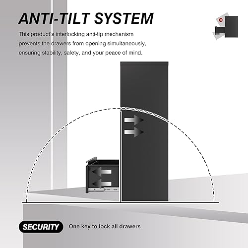 Miniatura 5 de Armarios de almacenamiento de metal con cerradura, gabinete de almacenamiento de garaje de 71 pulgadas con 2 puertas y 5 estantes ajustables,