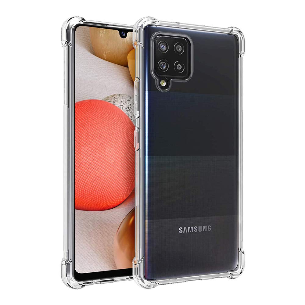 MARGOUN for Samsung Galaxy A12 5G Case Cover 6.5 inch Clear Transparent Reinforced Corners TPU Shock-Absorption Flexible Cell Phone Bumper Case