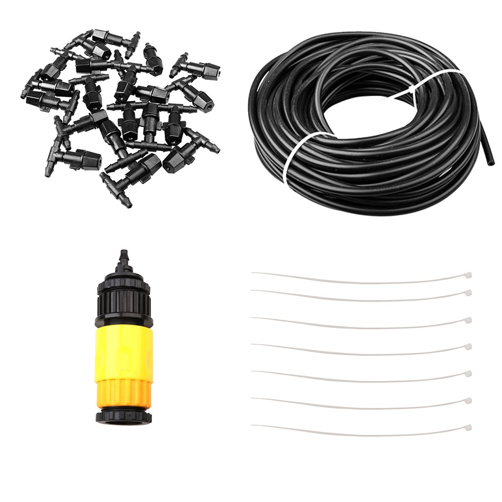 MagiDeal Garden Patio Misting Micro Irrigation Water Cooling System