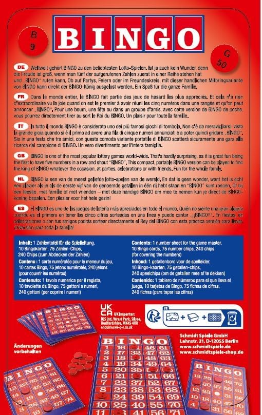 Miniatura 3 de Coiledspring Games Schmidt Bingo