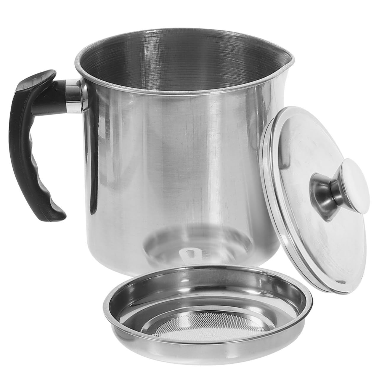 Recipiente colador de aceite para evitar suciedad y reutilizar grasa LIFKOME de 1.8l