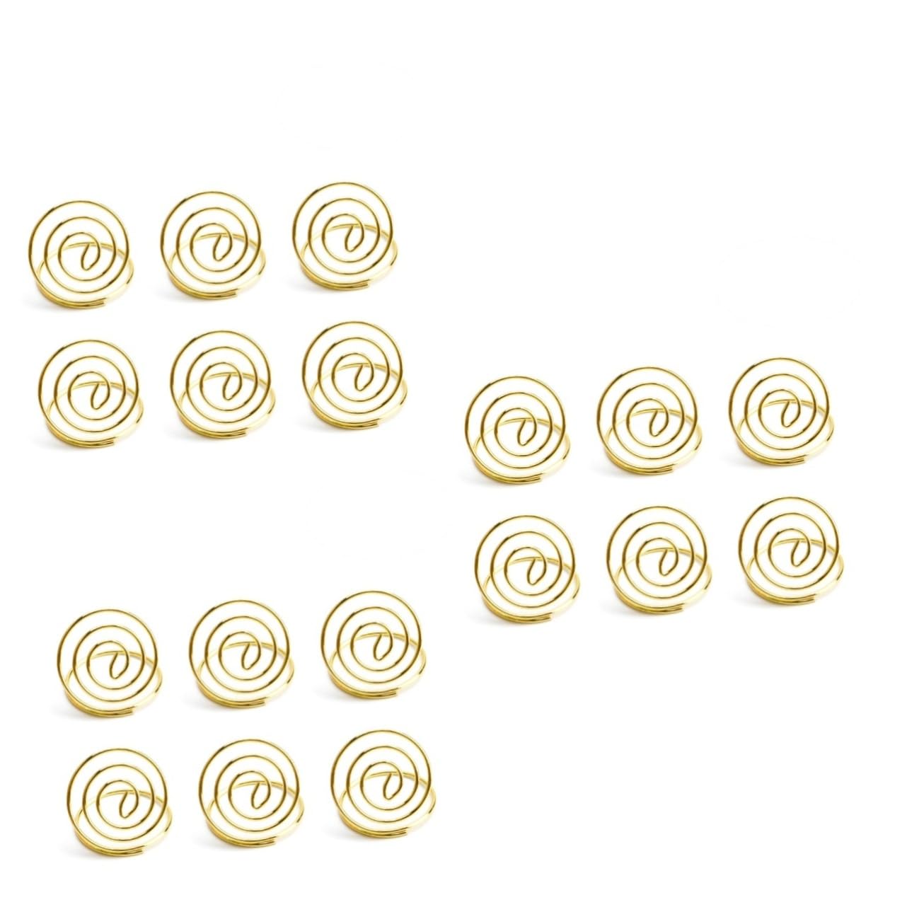 Lurrose 72 Stk herzförmige Memohalter für den Schreibtisch Desktop-Notizclips formnotizclips Platzkarten visitenkarten halterung hochzeitsdeko Fotohalter Tischnummernhalter Golden