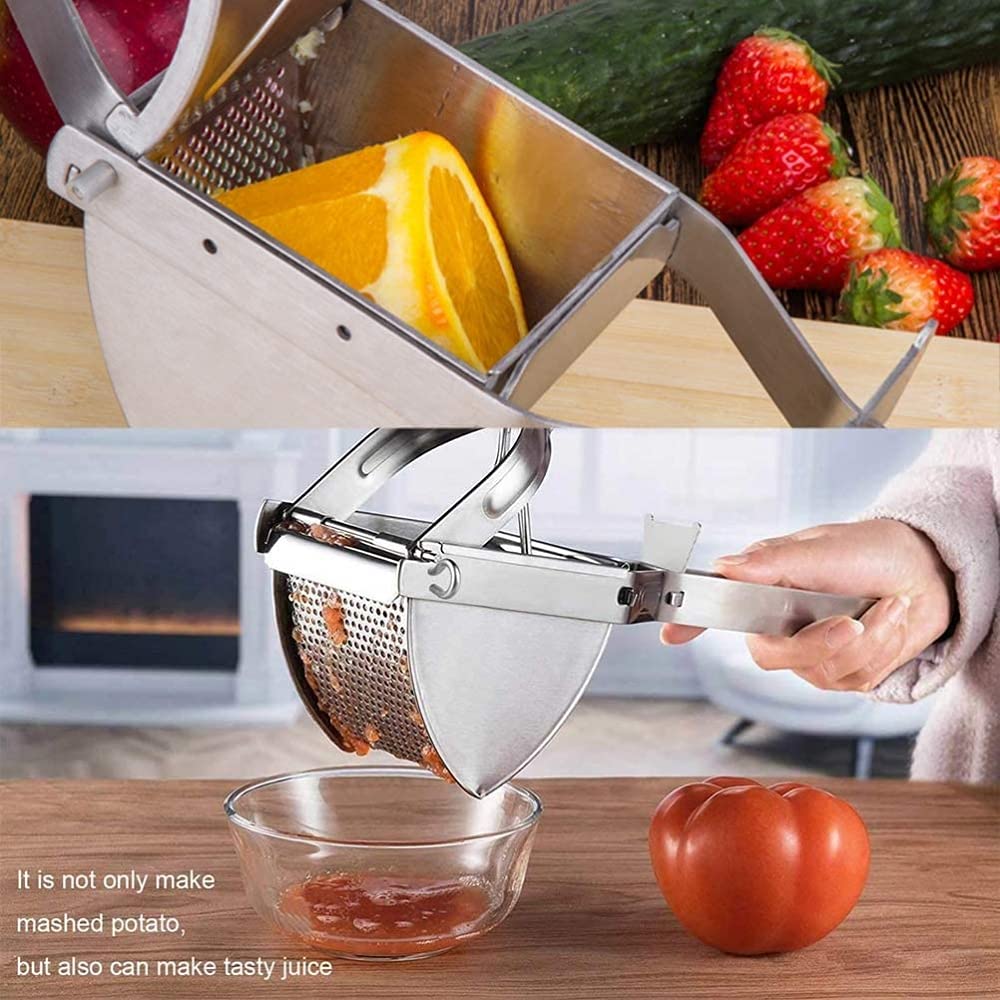Kartoffelpresse Edelstahl Lebensmittelsieb für cremige Kartoffelpüree und Püree, Easy Press Squeezer für Rezepte