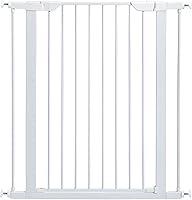 MidWest Homes for Pets 39-Inch White Steel Walk-Thru Pressure Mounted Dog Gate - Expands 29.5-38" Wide with 3-Inch Extensions