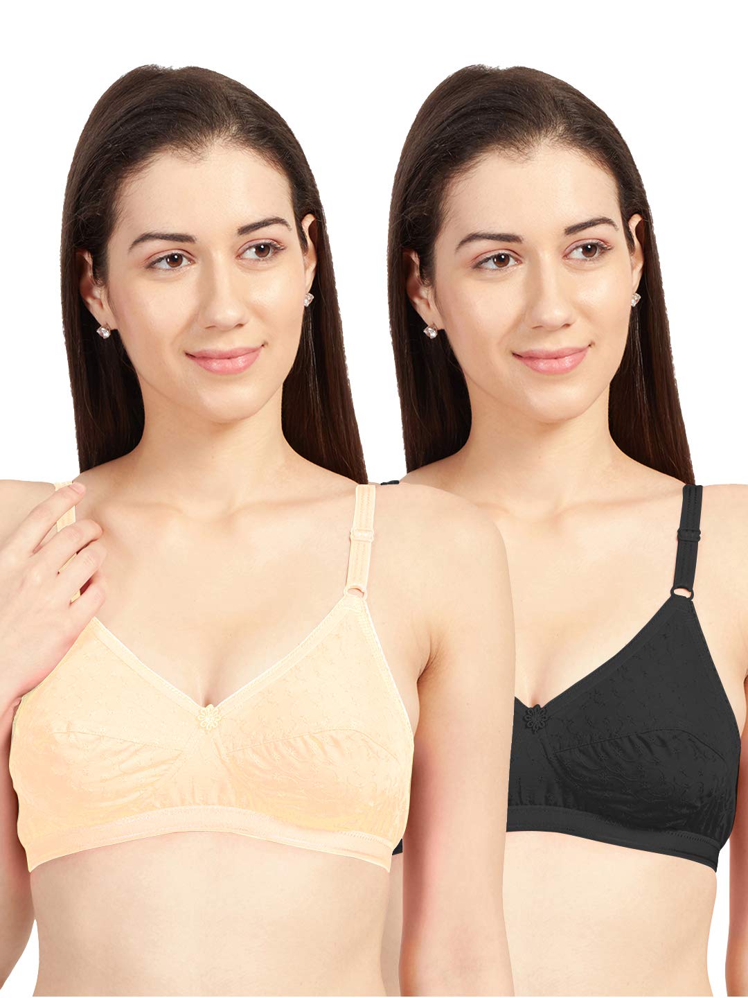 SONARI Alpha Women's Regular Bra Pack of 2