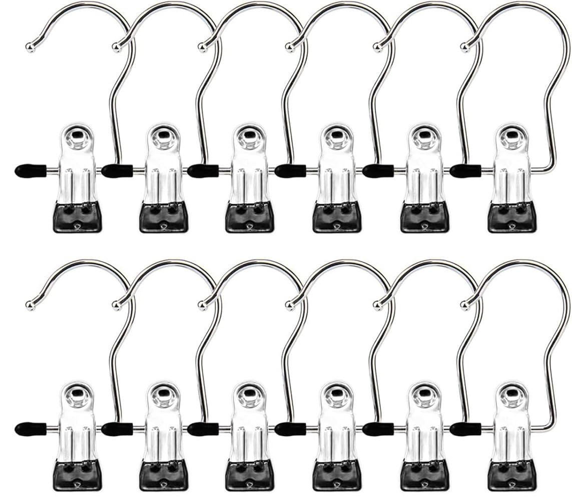 CYNVEXA Cloth Hanger Hooks Laundry Hook Clothes pins pegs Closet Organizer Clamps Socks Towel Clips Heavy Duty Clothespins Bulk Hanger Clips for Closet Travel Pants Socks Handbags (Multicolor) (B0CLLK3F4V) Amazon Price History, Amazon Price Tracker
