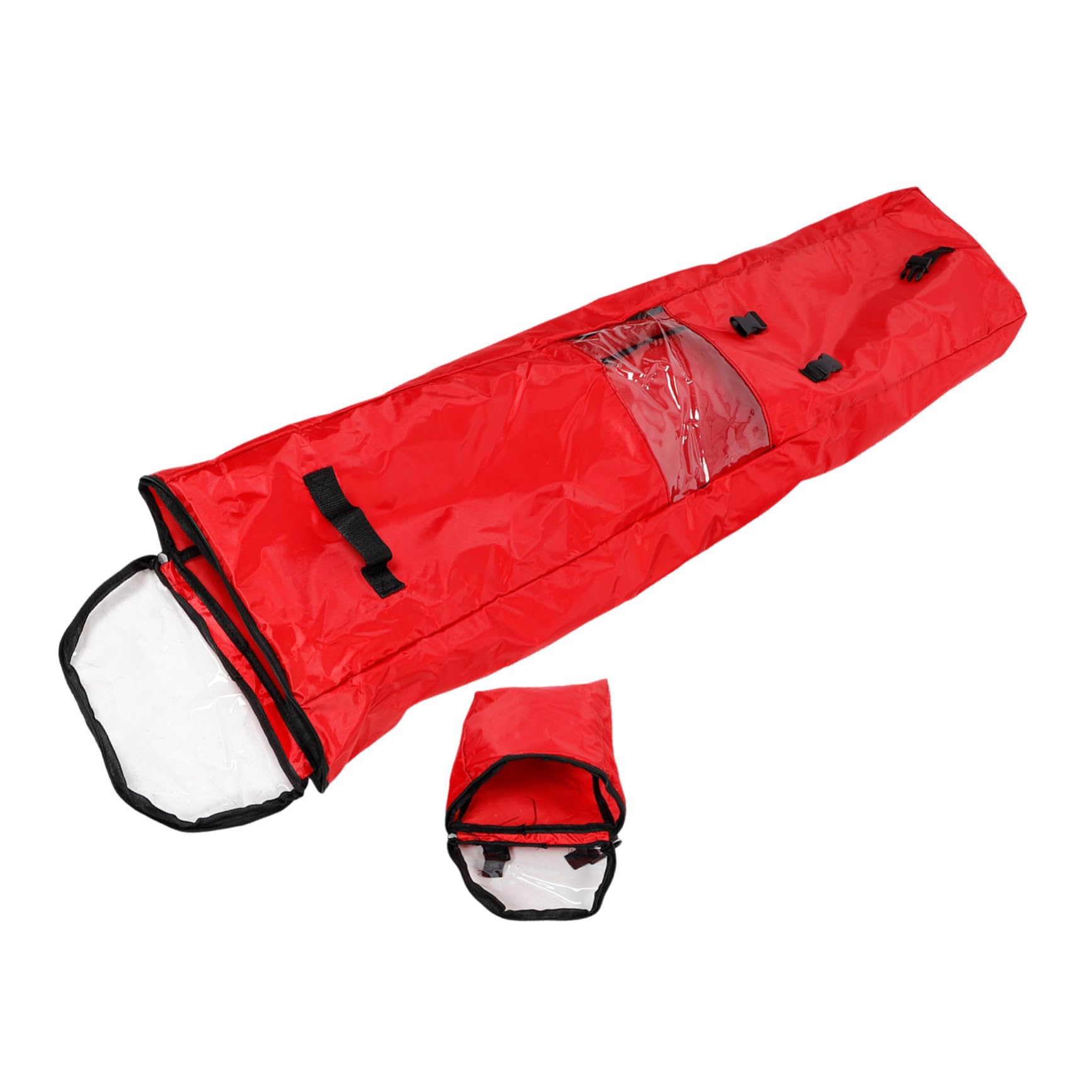 Levemolo Present Organizer Bag Christmas Wrapping Paper Storage Oxford Fabric Pouch Handles for Festive Occasions