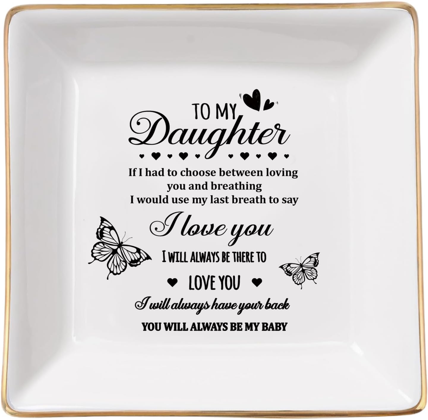 Daughter Gift from Mom, Gifts for Daughter Ring Dish, Christmas Birthday Gift for Daughter Adult Valentines Wedding Mothers' Day Gifts,Female Friend Birthday Christmas (Gift for Daughter) - Image 7