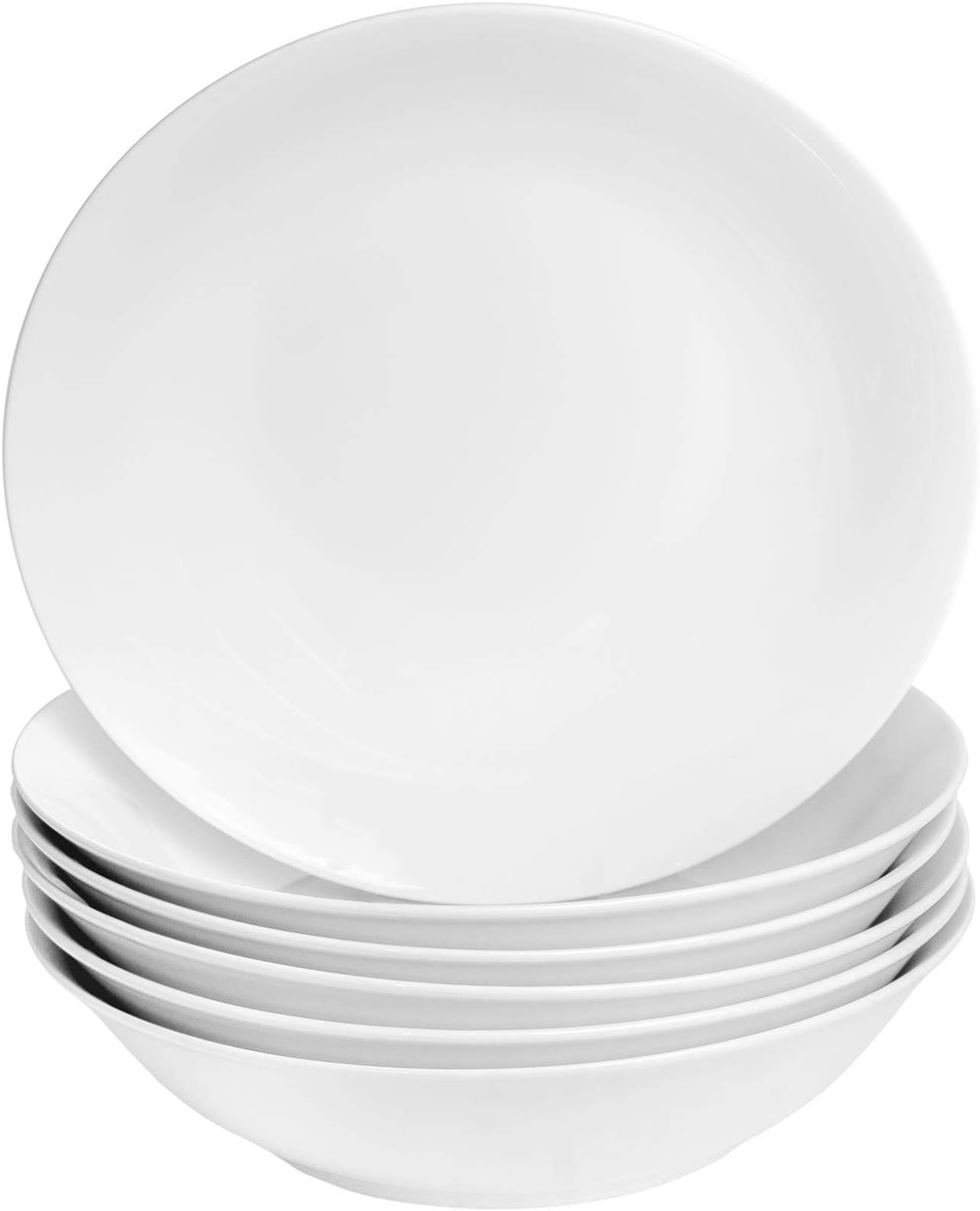 Y YHY 8.5''Pasta Bowl, Porcelain Salad Bowl, Large Ceramic White Soup