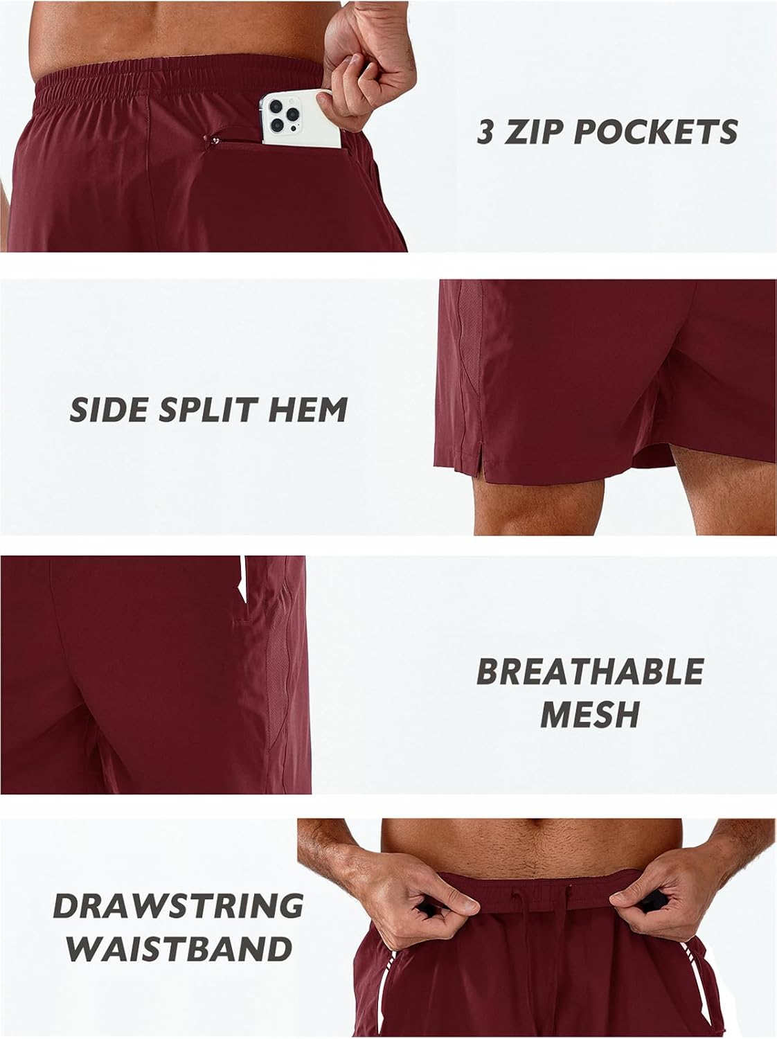 NORTHYARD Men's Running Athletic Shorts 5"/ 7"/ 9" Workout Gym Short Tennis Quick Dry Active Sport Hiking Basketball - Image 5