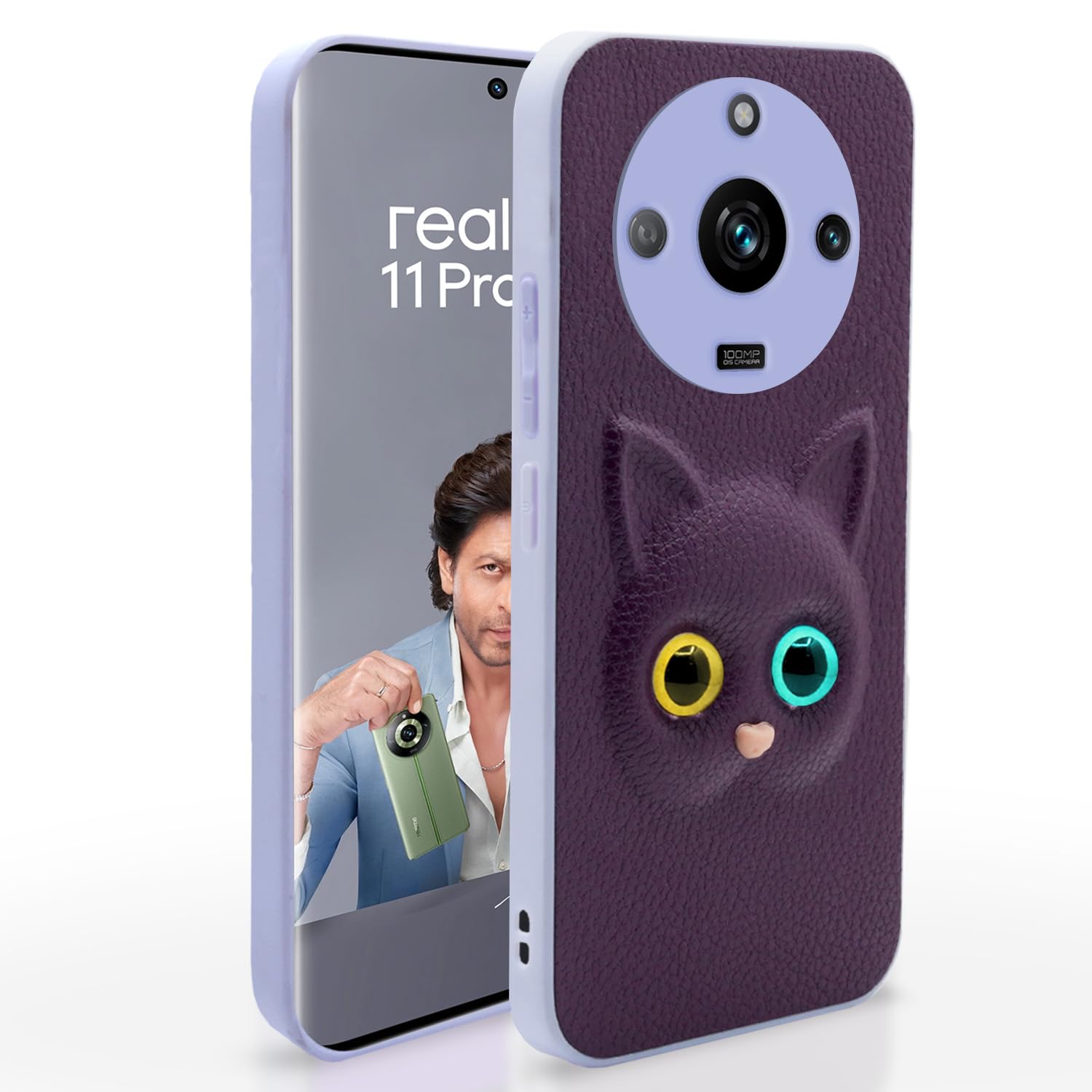 Pikkme Realme 11 Pro / 11 Pro Plus 5G / Narzo 60 Pro 5G Back Cover for Girls | Cute Cat Leather Finish | Soft TPU | Case for Realme 11 Pro / 11 Pro Plus 5G / Narzo 60 Pro 5G (Purple) (B0CHW94LKH) Amazon Price History, Amazon Price Tracker