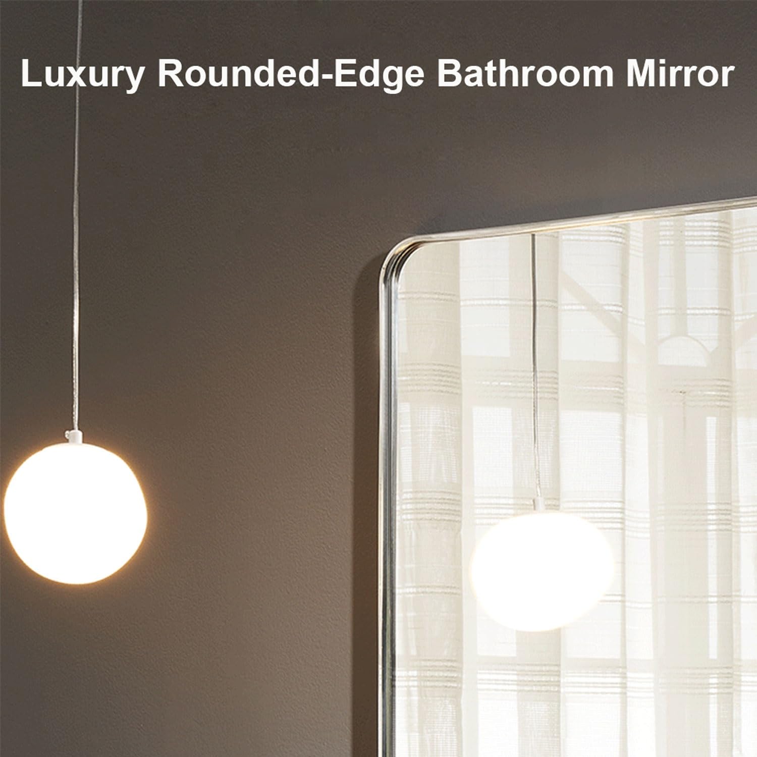 Specchiera da Parete Rettangolare ，Specchio Trucco，Facile da Montare, Orizzontale/Verticale，Specchio Moderno ，HD Vetro Temperato，per Armadio Palestra Ingresso Soggiorno(Rose Gold,70*50cm(28*20in))