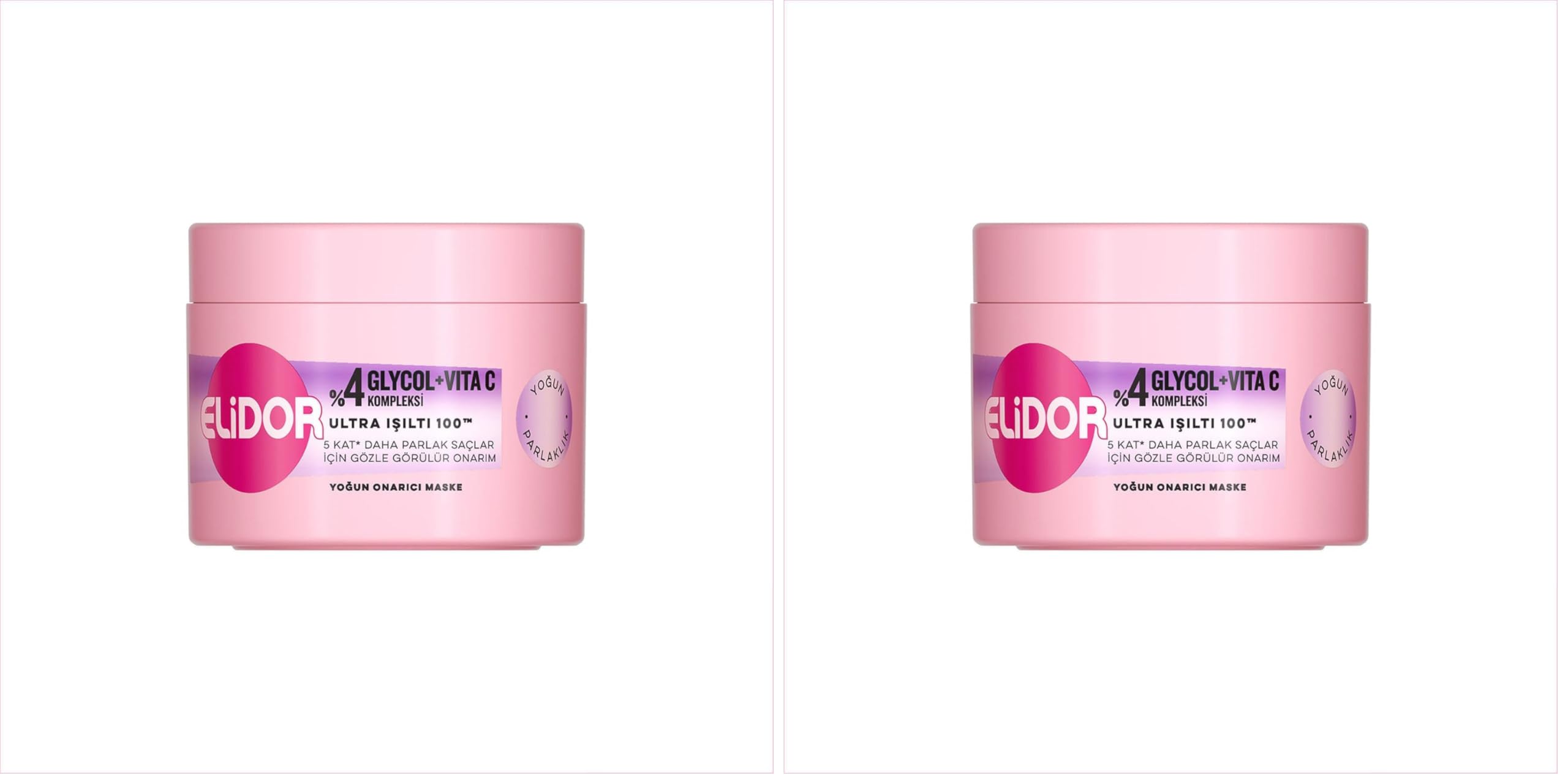 Elidor Ultra Işıltı 100 Yoğun Onarıcı Maske 220 ml (2 paketi)
