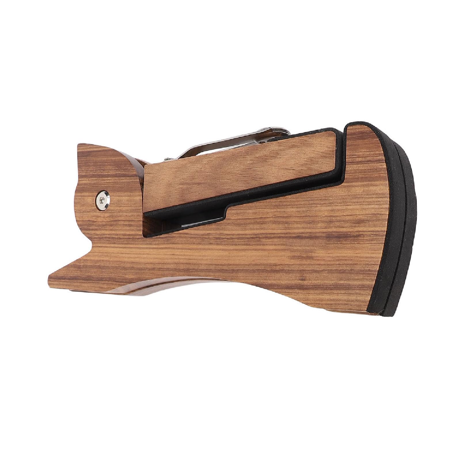 Kadimendium Eleganter Gitarrenständer aus Holz für Akustische E-Bassgitarren, Perfekt Zum Üben und für Konzerte