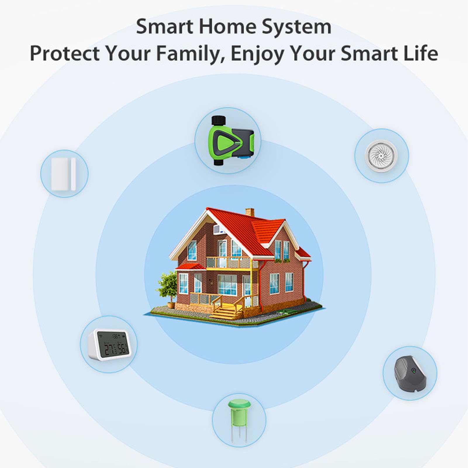 Annadue Inteligentny Nawadniacz z Opóźnieniem Deszczowym, WiFi Bluetooth