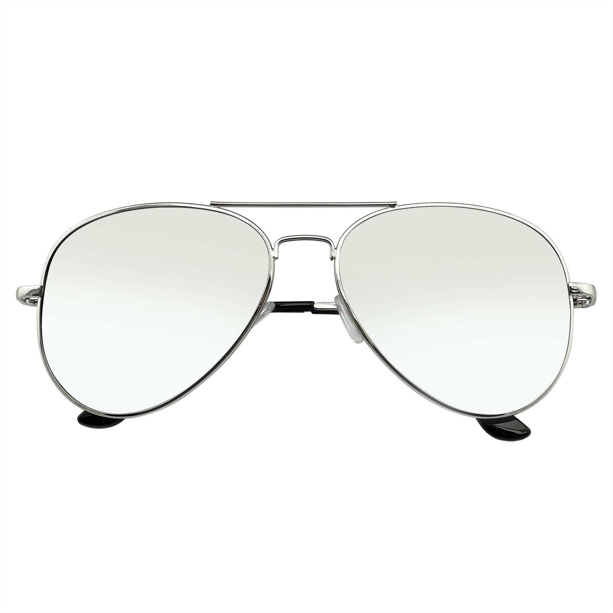 silver aviator eyeglasses