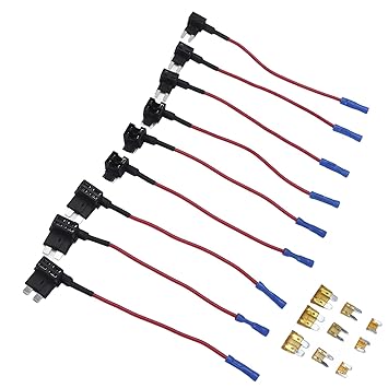 Fuse Tap Kit, 3 Types 12V 9 Pack Fuse Tap Adapter Strong Melting Resistance Good Conductivity for Cars Trucks Boats