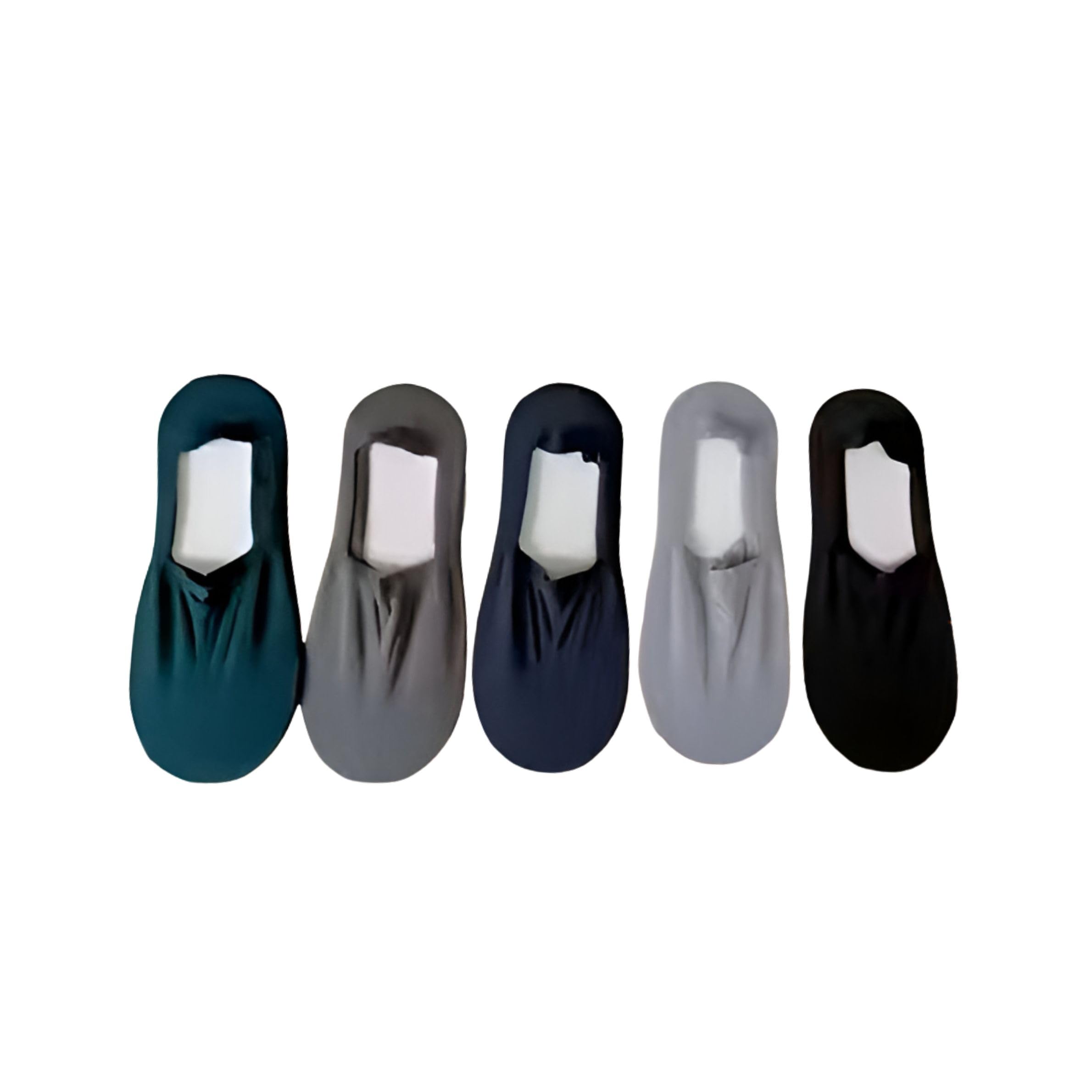 Men’s No Show Socks – Invisible Low Cut Liner Socks with Non-Slip Grip, Breathable Cotton Comfort, 5-Pair Pack-image-48