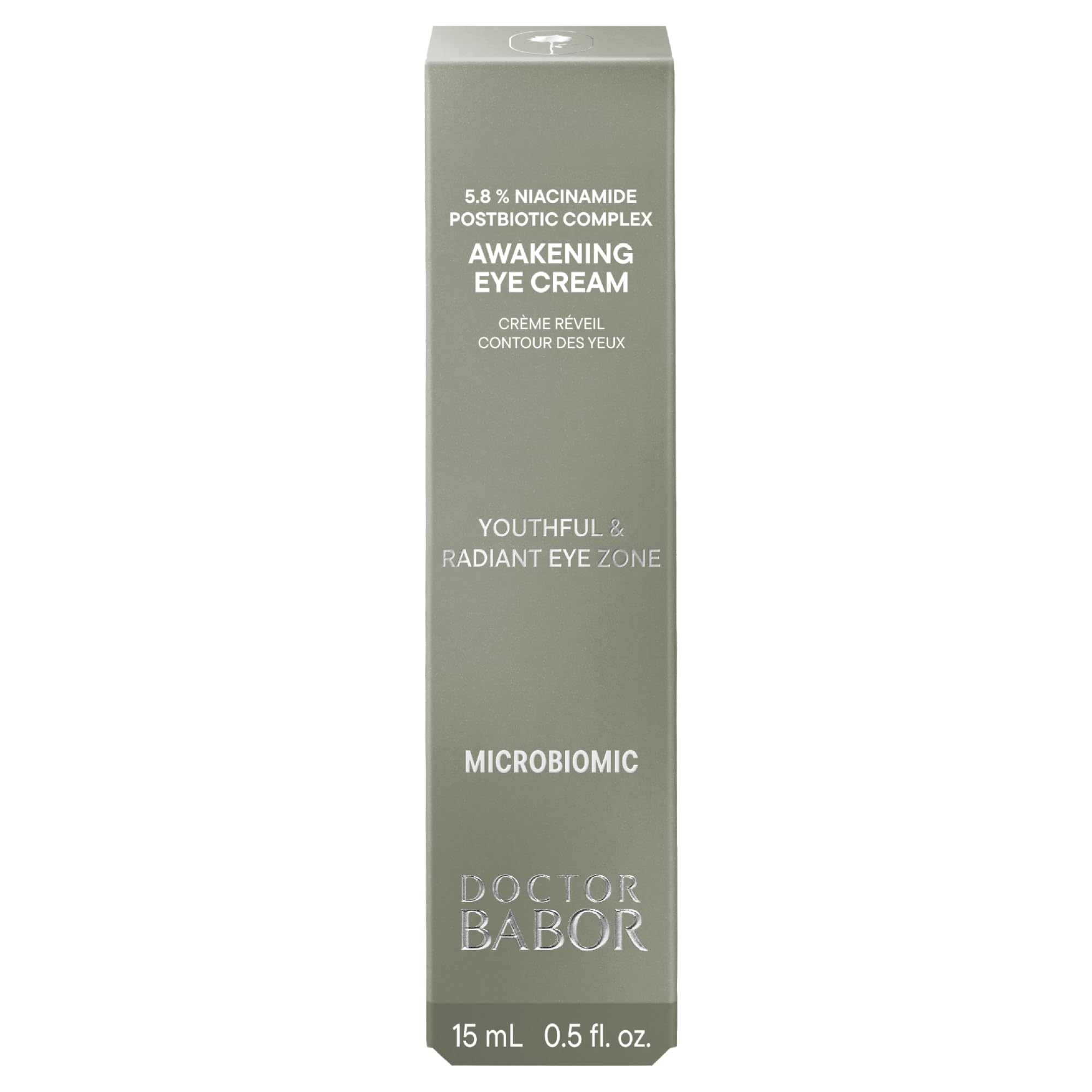 DOCTOR BABOR Microbiomic Awakening Eye Cream (15 ml) – vegane Augencreme zum Kaschieren von Augenschwellungen – professionelle Augenpflege für eine strahlende Augenpartie