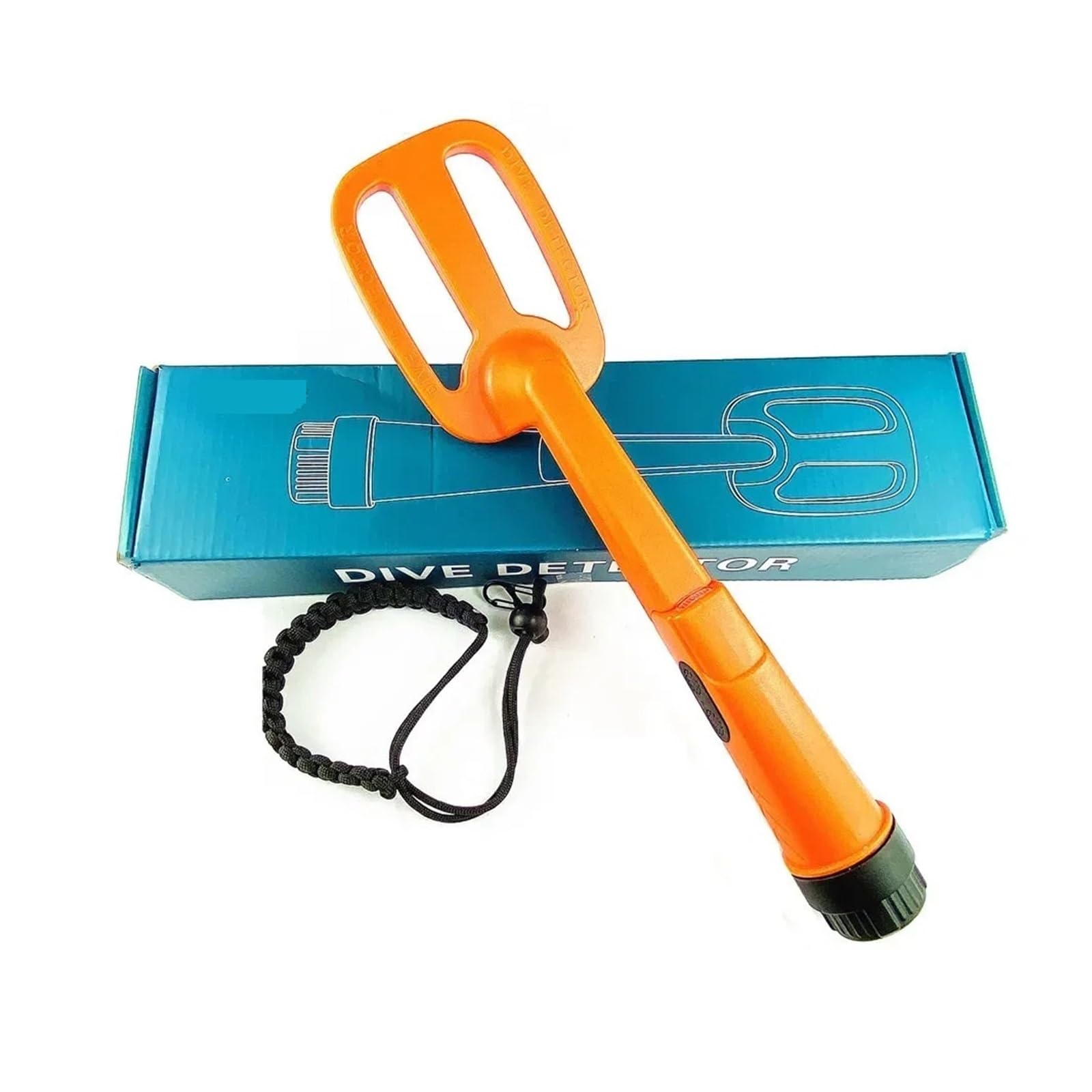 Wykrywacz metali, Podwodny wykrywacz metali Pulse Pinpointer Indukcyjny do nurkowania z wykrywaczem skarbów Wodoodporny ręczny lokalizator dla Złoto Srebro Miedź(ORANGE)