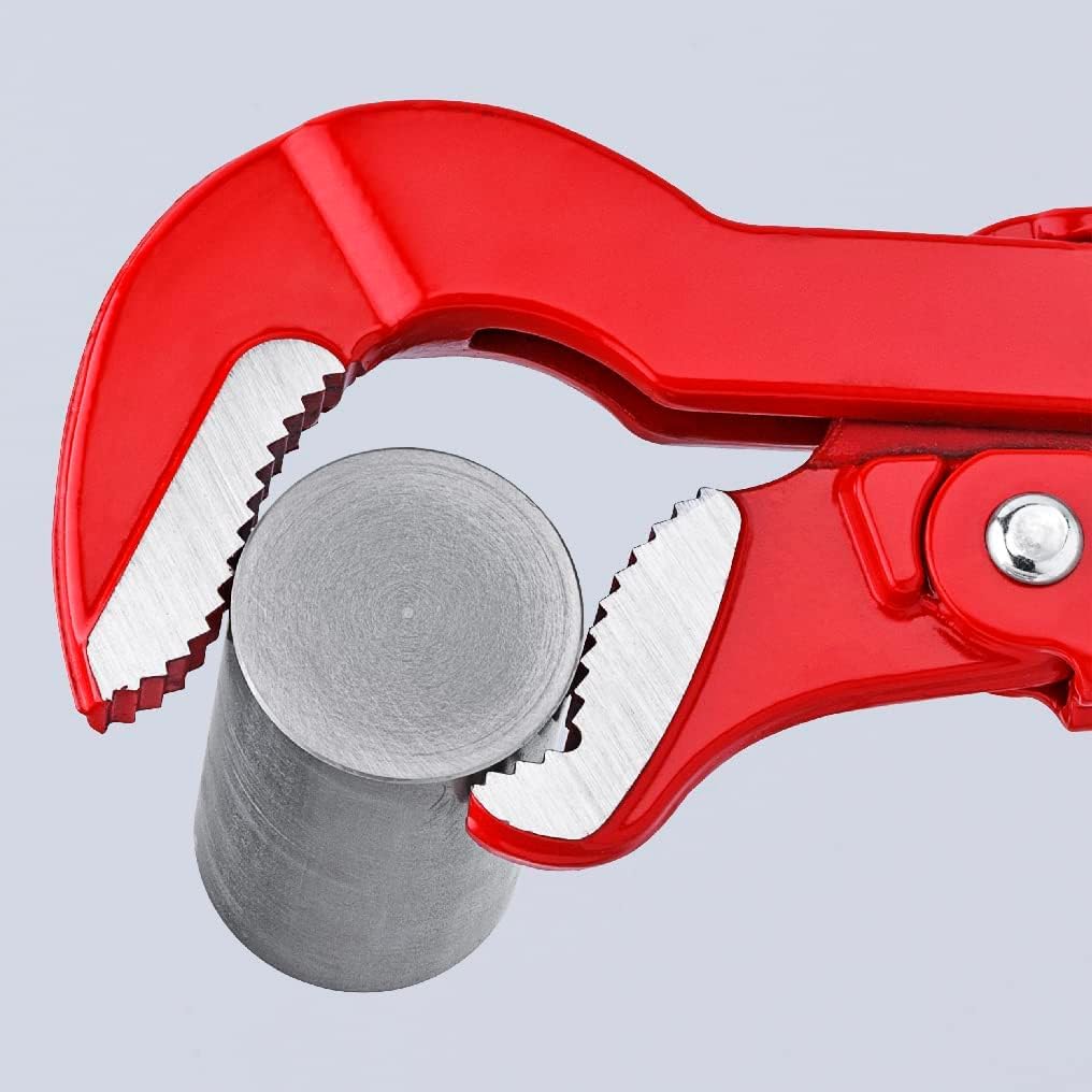 KNIPEX Llave para tubos en forma de S recubierto de pintura pulverizada, rojo 570 mm, 83 30 020