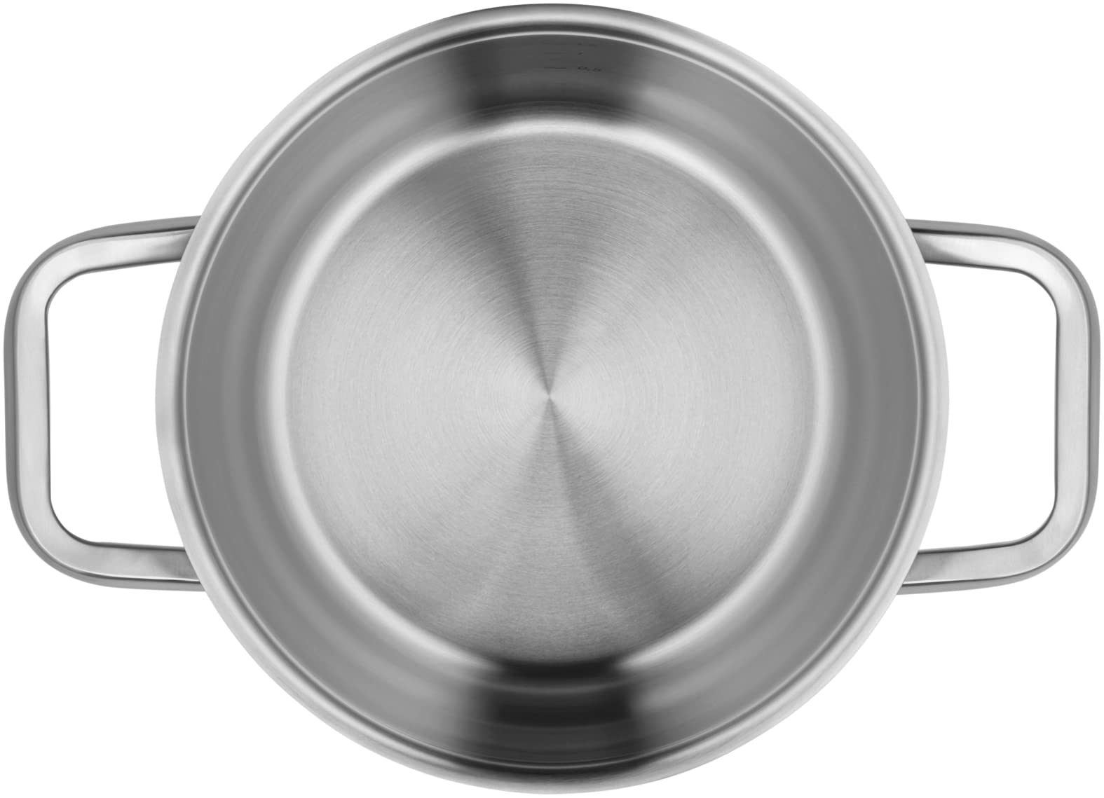 WMF Iconic garnek do gotowania, mały, 18 cm, wysokiej jakości pokrywka ze stali nierdzewnej, garnek do mięsa indukcyjny 2,3 l, mały garnek, uchwyty redukujące ciepło, polerowana stal nierdzewna