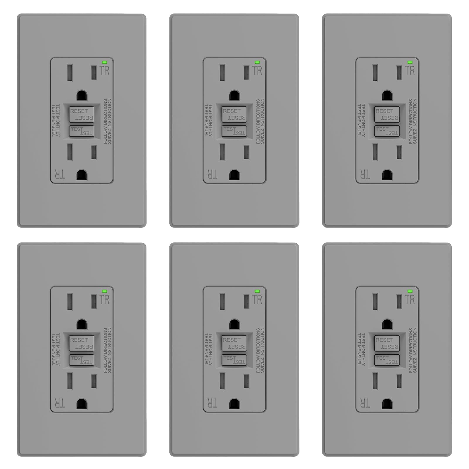 ELEGRP GFCI Outlet - Self-Testing Safety -32
