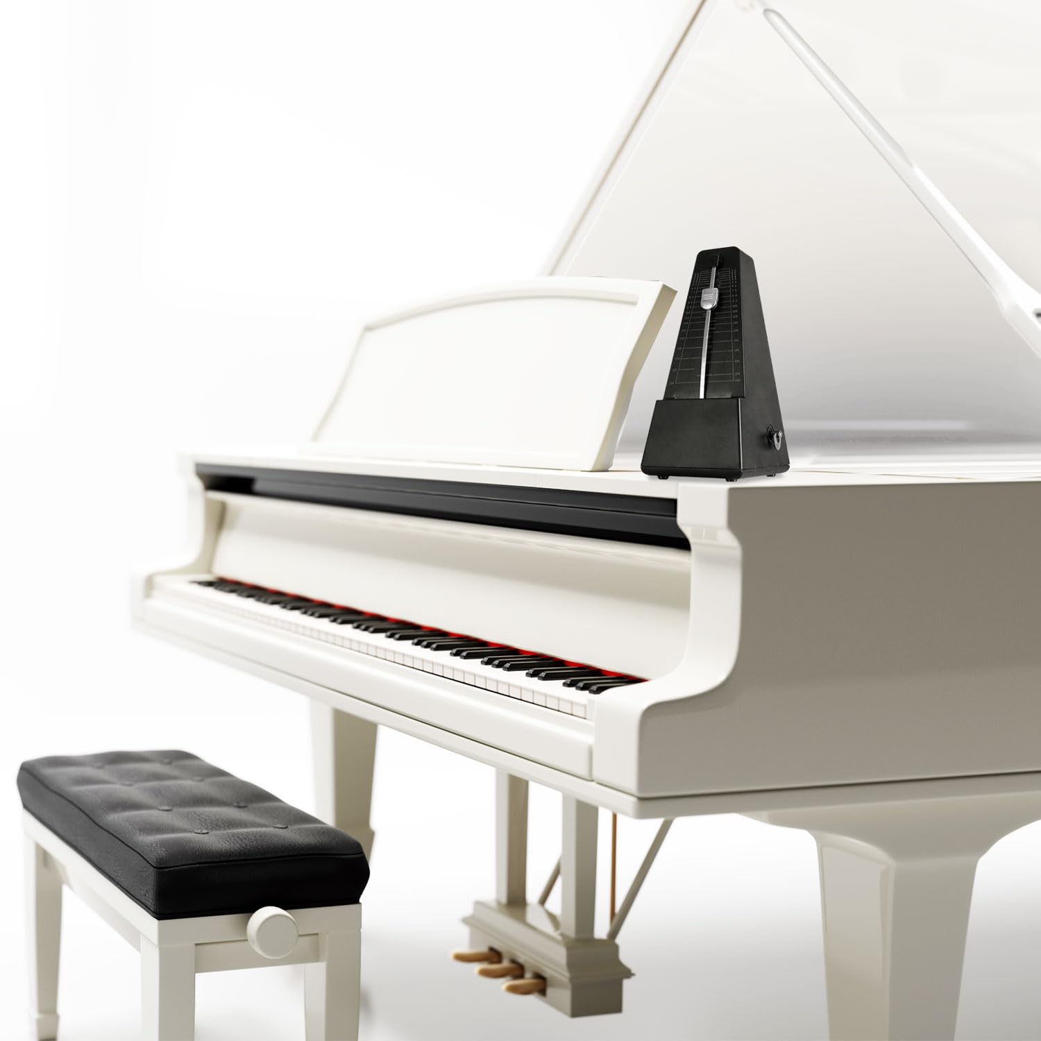 keepdrum JPQ101BK Métronome mécanique Noir avec cloche
