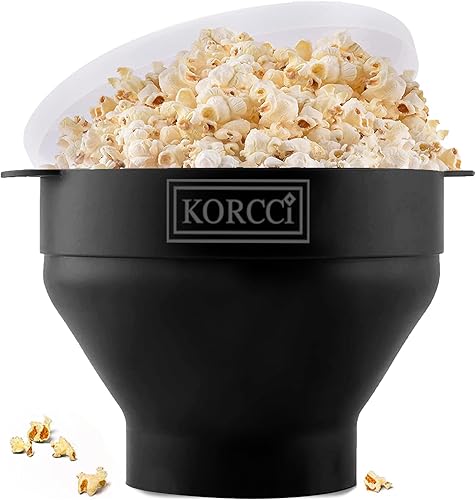 Miniatura 21 de El original Korcci - Palomitero de silicona para microondas, palomitas de maíz para microondas, cuenco plegable para hacer palomitas de maíz en el